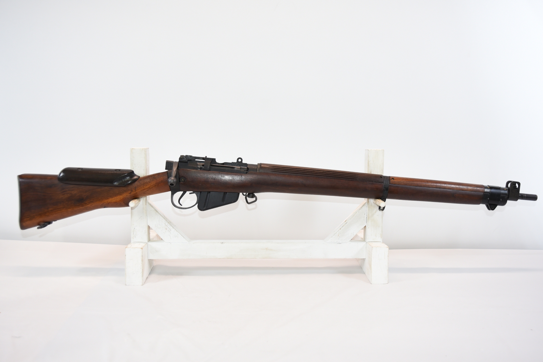 Rare Lee Enfield No.4 MK1 (T) Bolt Action .303 British Caliber Sniper Rifle w/Box/Scope
